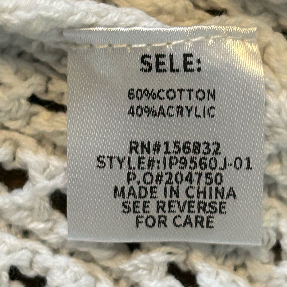 BiBi Ivory Crochet Knit Top - Picture 6 of 6